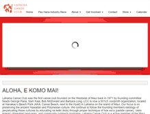 Tablet Screenshot of lahainacanoeclub.com